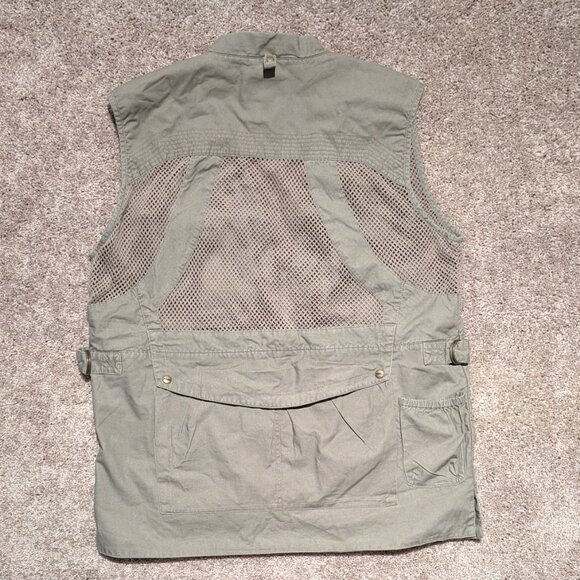 Domke PhoTogs Vest Men's Size Large Photo Clear Cargo Safari Mesh Khaki-Green - Picture 3 of 10